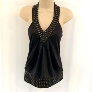 Studio F dressy tank top T back braid